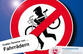 Polizeiinspektion Lüneburg/Lüchow-Dannenberg/Uelzen: POL-LG: ... der letzte Codier-Termin für das Jahr 2023 in der Region: Fahrräder vor Diebstahl schützen ++ Nutzen Sie die Chance! - in Bad Bevensen