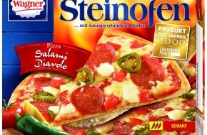 Nestlé Wagner GmbH: Die Verbraucher lieben es scharf / Produkt des Jahres 2009: Wagner Steinofen-Pizza Salami Diavolo