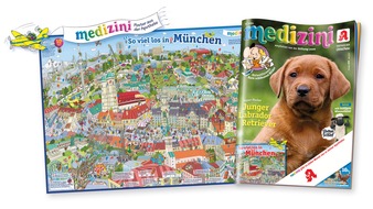 Wort & Bild Verlagsgruppe - Unternehmensmeldungen: Da wimmelt was: München mit neuem medizini-Super-Poster erkunden - rechtzeitig zur Wiesn