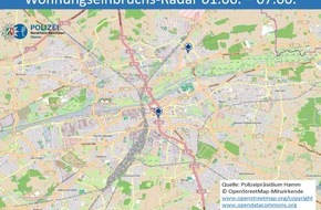 Polizeipräsidium Hamm: POL-HAM: Wohnungseinbruchs-Radar Hamm 01.06. - 07.06.2020