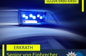 Polizei Mettmann: POL-ME: Senior von Einbrecher in Keller eingesperrt - 2609060