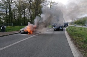 Polizei Coesfeld: POL-COE: Ascheberg, Herbern, Parkplatz Westerwinkel/Bundespolizei hilft bei Löscharbeiten