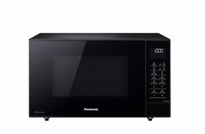 Panasonic Deutschland: Panasonic Kombigeräte NN-CT56 und NN-CT57 zum Backen, Auftauen, Grillen und Garen / Mit vielen Extras sorgen die neuen Kombi-Mikrowellen im Slim Design für eine optimale Zubereitung