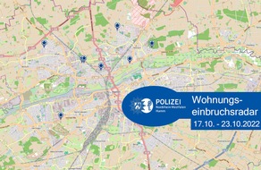 Polizeipräsidium Hamm: POL-HAM: Wohnungseinbruchsradar Hamm für die Woche vom 17. Oktober bis 23. Oktober 2022