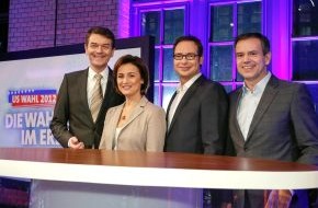 WDR Westdeutscher Rundfunk: US-Wahl 2012 - Das Erste berichtet live mit Experten und prominenten Gästen aus Berlin (BILD)