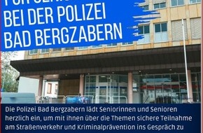 Polizeidirektion Landau: POL-PDLD: Präventionstag für Senioren bei der Polizeiinspektion Bad Bergzabern