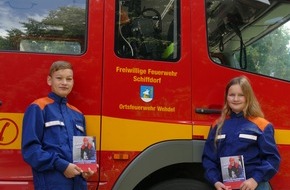 Freiwillige Feuerwehr Gemeinde Schiffdorf: FFW Schiffdorf: Nachwuchsbrandschützer erhalten Präsente in Form von Rätselheften