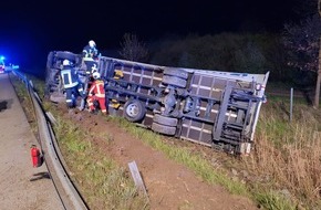 Polizeipräsidium Neubrandenburg: POL-NB: Verkehrsunfall auf der A20 - zwischen Triebsees und Grimmen West