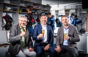 Krombacher Brauerei GmbH & Co.: Auch zukünftig starke Partner: Krombacher Brauerei und Iserlohn Roosters verlängern Sponsorenvertrag bis 2027