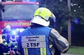 Freiwillige Feuerwehr Hünxe: FW Hünxe: Angebranntes Essen löst Rettungseinsatz aus