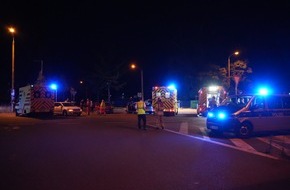 Feuerwehr Dresden: FW Dresden: Verkehrsunfall mit Verletzten neben der Feuer- und Rettungswache Altstadt