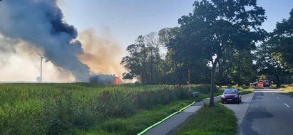 POL-STD: Großfeuer in Wischhafen - 160 Feuerwehrleute im Einsatz
