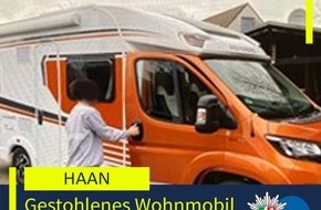 Polizei Mettmann: POL-ME: Gestohlenes Wohnmobil wieder aufgefunden - 2509046