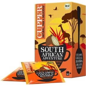 Presseinfo: Die neuen Ländertees von Cupper Teas – Marrakesh Markets, Brazilian Sunset &amp; South African Adventure