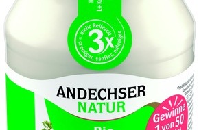 Andechser Molkerei Scheitz GmbH: Gewinn-Aktion mit ANDECHSER NATUR:  50 Jahresabos für Bio-Ziegenmilch-Genusspakete