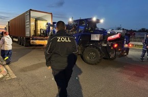 Hauptzollamt Braunschweig: HZA-BS: 12 Tonnen falsch etikettierte Bettwäsche festgestellt / THW unterstützt das Zollamt Helmstedt-Autobahn bei der Entladung eines ganzen Containers aus China