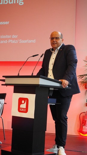 Zukunft gestalten, Demokratie verteidigen: Anke Rehlinger und Alexander Schweitzer bei der Landesbezirksdelegiertenkonferenz derIGBCE Rheinland-Pfalz/Saarland