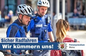 Polizeipräsidium Mainz: POL-PPMZ: Mainz-Bretzenheim - Kontrolle des Radverkehrs