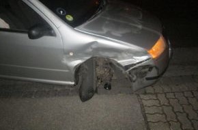 Polizeidirektion Flensburg: POL-FL: Flensburg - Radbruch: Skodafahrer mit 2,3 Promille in Parkreihe verunfallt