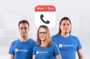 Hostpoint AG: Hostpoint is the first Swiss provider to offer telephone support on weekends
