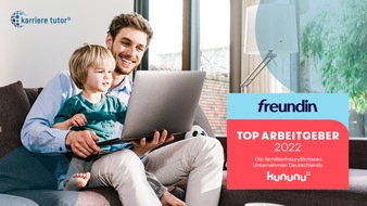 karriere tutor GmbH: Familienfreundlichkeit weiterhin im Fokus: karriere tutor® erneut von freundin und kununu ausgezeichnet