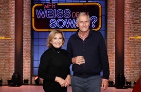 ARD Das Erste: News-Legenden: Ulrich Wickert und Sabine Christiansen bei "Wer weiß denn sowas?" / Das Wissensquiz vom 10. bis 14. Januar 2022, um 18:00 Uhr im Ersten