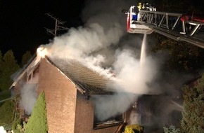 Freiwillige Feuerwehr der Stadt Goch: FF Goch: Wohngebäude in Vollbrand