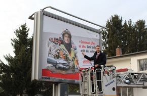 Feuerwehr Erkrath: FW-Erkrath: Der Erkrather Bürgermeister Christoph Schultz unterstützt Mitgliederwerbekampagne der Freiwilligen Feuerwehren in NRW