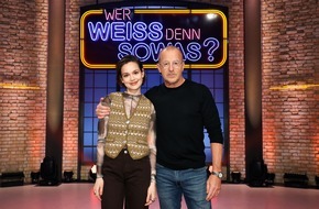 ARD Das Erste: Das Schauspieler-Duell: Heino Ferch und Emilia Schüle bei "Wer weiß denn sowas?" - Das Wissensquiz vom 23. bis 27. Januar 2023, um 18:00 Uhr im Ersten