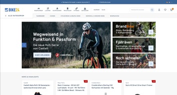 BIKE24 Holding AG: BIKE24 Onlineshop bietet nach Relaunch ein noch spannenderes Einkaufserlebnis