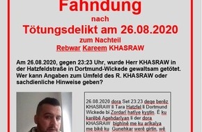 Polizei Dortmund: POL-DO: Tötungsdelikt in Wickede: Staatsanwaltschaft setzt 5000 Euro Belohnung für Ergreifung des Täters aus