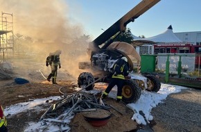Kreisfeuerwehr Rotenburg (Wümme): FW-ROW: Brand auf dem Gelände des neuen Feuerwehrhauses in Zeven