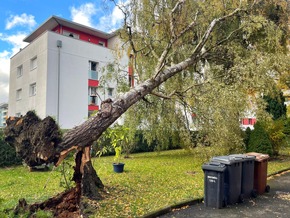 FW Konstanz: Unwetterlage fordert die Feuerwehr