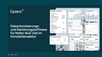 Optiml AG: PropTech Optiml launcht Dekarbonisierungs- und Sanierungssoftware für Netto-Null-Ziel im Immobiliensektor