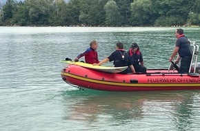 Feuerwehr Offenburg: FW-OG: VORANKÜNDIGUNG: Wasserrettung - Stresstest für das optimierte Notfallsystem. Feuerwehren üben Wassernotfall am Schutterwälder Baggersee