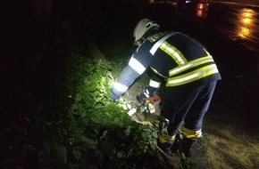 Freiwillige Feuerwehr Bedburg-Hau: FW-KLE: Gewitter und Sturmböen verursachen 23 Einsätze der Freiwilligen Feuerwehr Bedburg-Hau