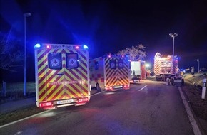 Kreisfeuerwehrverband Calw e.V.: KFV-CW: Schwerer Verkehrsunfall fordert zwei Todesopfer bei Sch&ouml;mberg