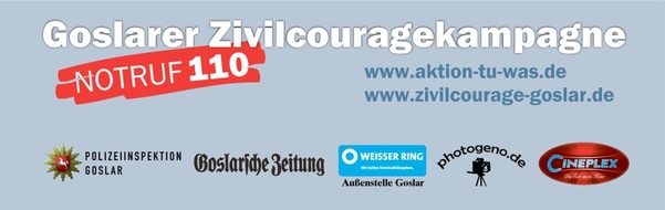 Polizeiinspektion Goslar: POL-GS: Goslarer Zivilcouragekampagne ehrt Alltagshelden am Tag der Kriminalitätsopfer