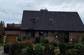 Kreisfeuerwehrverband Segeberg: FW-SE: Feuer im 1.OG eines Einfamilienhauses