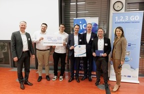 AnyHelpNow Services GmbH & Co. KG: anyhelpnow gewinnt regionalen Gründerwettbewerb 1,2,3 GO!
