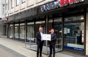 TARGOBANK AG: TARGOBANK erhält DGNB Platin-Zertifikat für nachhaltige Innenräume