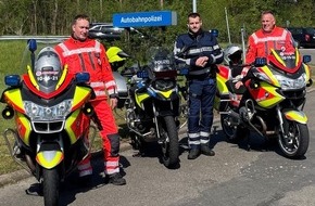 Polizeidirektion Flensburg: POL-FL: Motorradstreife in Zusammenarbeit mit der Johanniter Unfallhilfe