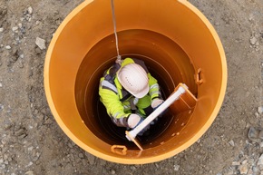 Komplexe Schachtsanierung im Gewerbegebiet Rossendorf bei Dresden