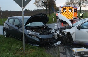 Polizei Coesfeld: POL-COE: Ascheberg, Herbern, Nordick-Nordicker Straße/ Zwei schwer verletzte durch Unfall