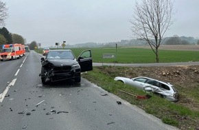 Polizei Coesfeld: POL-COE: Coesfeld, B525/ Autos zusammengestoßen