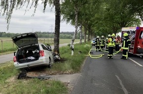 Polizeiinspektion Stade: POL-STD: Audi RS3 in Ahlerstedt entwendet, 50-jährige Autofahrerin bei Unfall in Bargstedt schwer verletzt