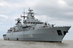 Presse- und Informationszentrum Marine: Fregatte "Brandenburg" läuft ins Mittelmeer aus