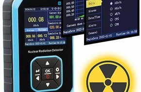PEARL GmbH: Strahlungswerte zuhause und in der Umwelt messen: AGT Digitaler Akku-Geigerzähler & Dosimeter, Beta-/Gamma-/Röntgenstrahlung