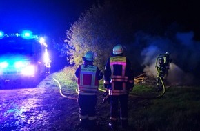 Freiwillige Feuerwehr Werne: FW-WRN: FEUER_1 - LZ1 - LG4 - Anforderung durch Pol, brennt Müll und Unrat