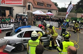 Feuerwehr Plettenberg: FW-PL: Neunköpfiges Spezialteam der Plettenberger Feuerwehr nahm an nationalem Wettbewerb im thüringischen Kölleda teil.